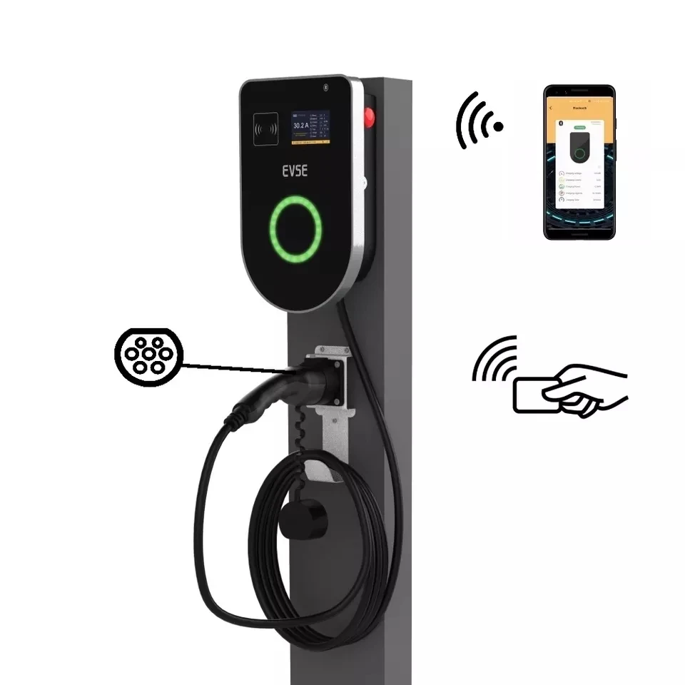22Kw Wallbox Type 2 Ocpp Rfid - สายชาร์จรถยนต์ไฟฟ้า OCPP Type 2 กำลังไฟ 11kw