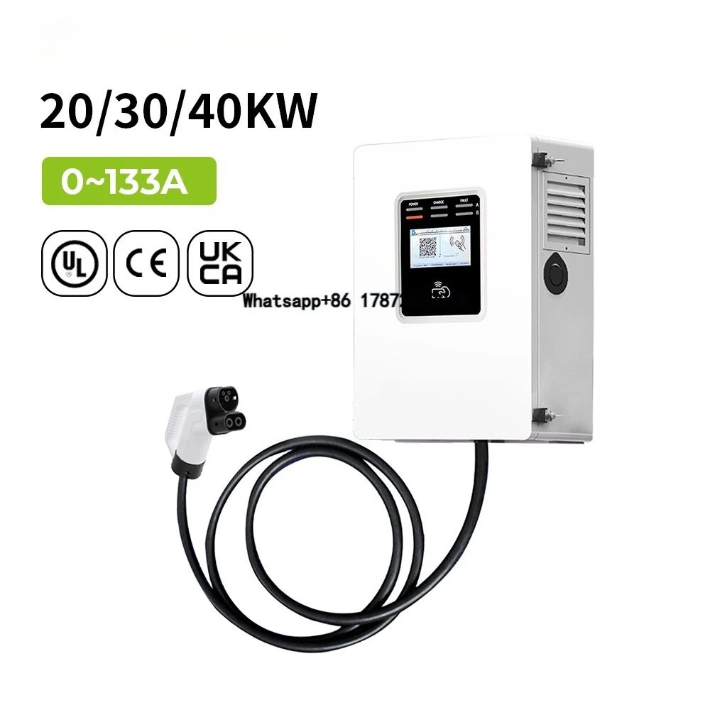 Dc Fast Charger 30Kw Wallbox Commercial - เครื่องชาร์จรถยนต์ไฟฟ้าแบบเร็ว Ocpp 20kw 30kw 40kw CCS