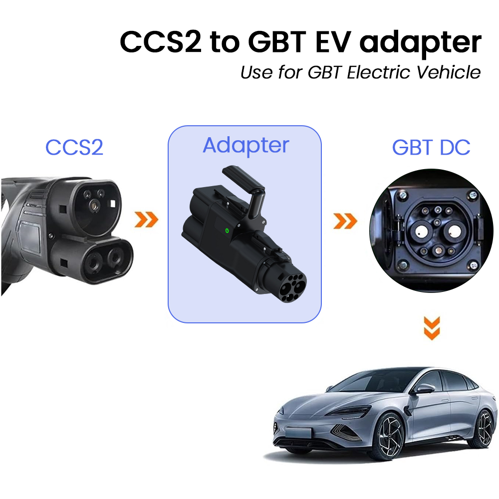 Gb/T To Ccs2 200A Fast Charging Adapter - อะแดปเตอร์แปลง CCS2เป็น gp/t EV อะแดปเตอร์ชาร์จเร็ว evse