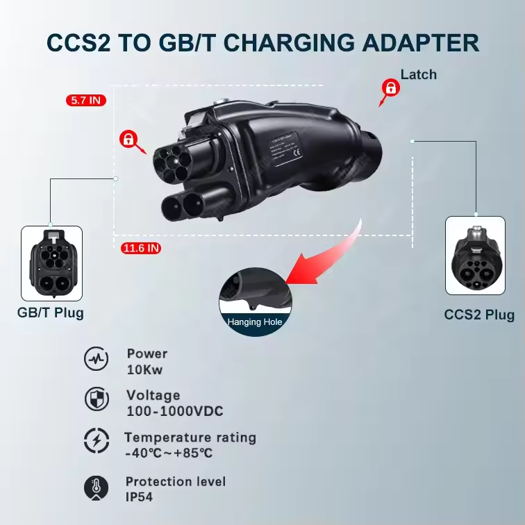 Gb/T To Ccs2 200A Fast Charging Adapter - อะแดปเตอร์ Dc Ccs2 เป็น Gbt Combo