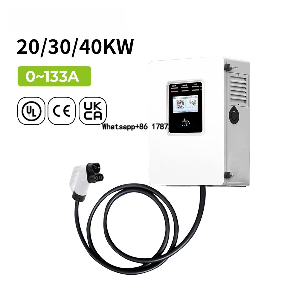 Dc Fast Charger 30Kw Wallbox Commercial - เครื่องชาร์จรถยนต์ไฟฟ้าแบบเร็ว Ocpp 20kw 30kw 40kw CCS