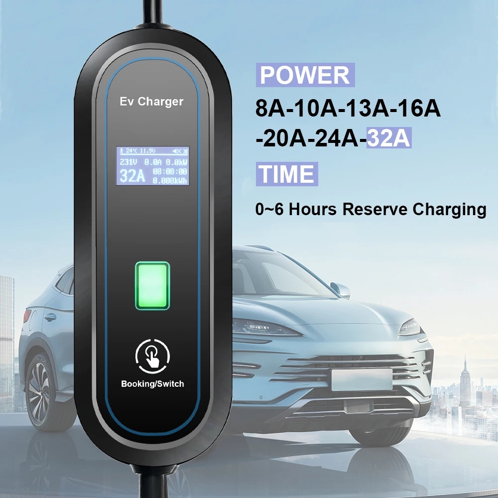 เครื่องชาร์จรถยนต์ไฟฟ้าแบบพกพา - Portable Ev Charger 32A Type 2 Cee Plug บทวิจารณ์และราคา