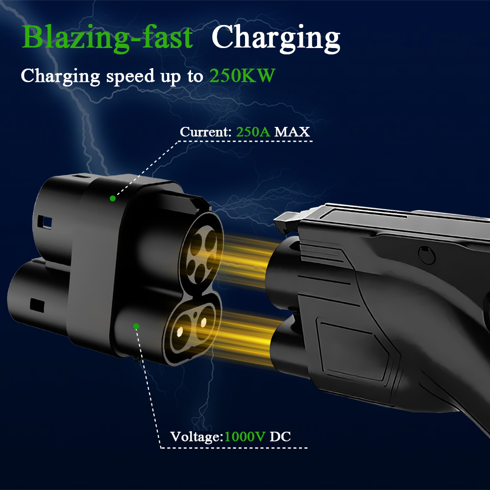 อะแดปเตอร์เชื่อมต่อการชาร์จรถย - Ccs2 To Ccs1 Fast Charge Adapter 250Kw บทวิจารณ์และราคา