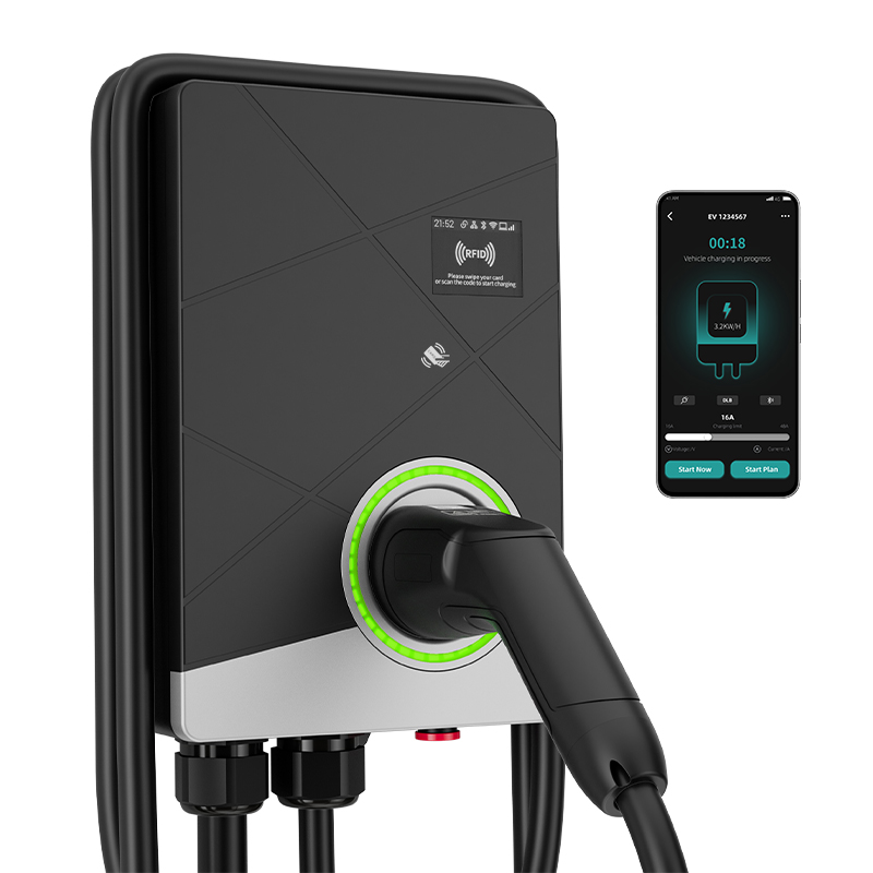 เครื่องชาร์จรถยนต์ไฟฟ้าแบบติดผ - 22Kw Wallbox Type 2 Ocpp Rfid บทวิจารณ์และราคา
