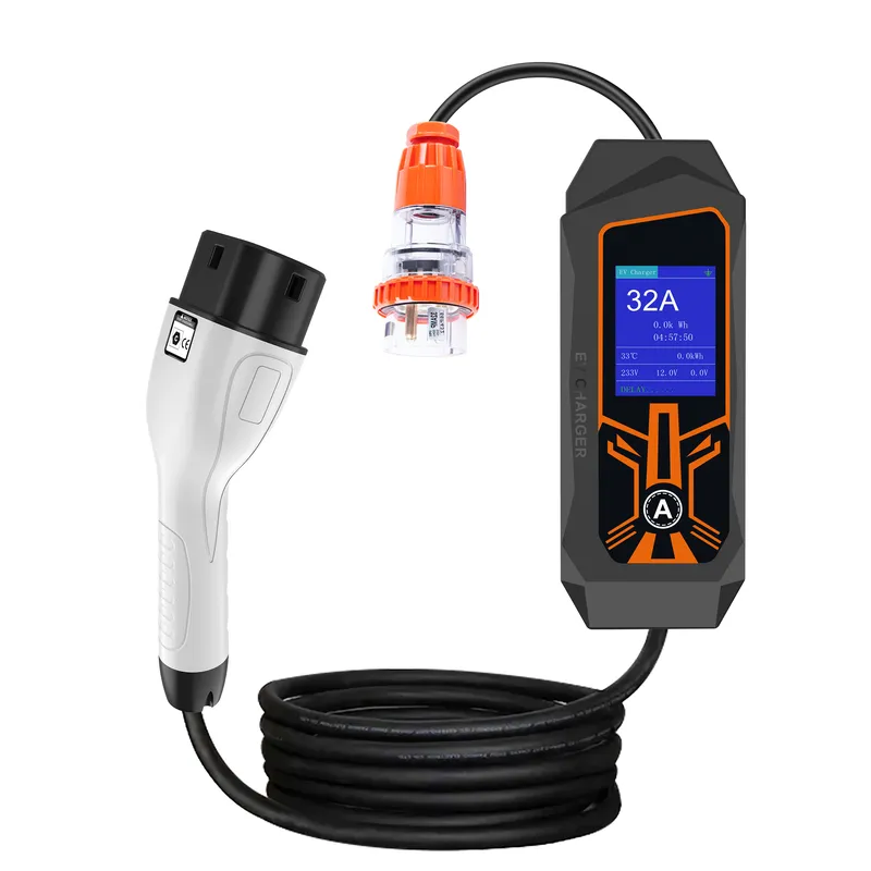 เครื่องชาร์จรถยนต์ไฟฟ้าแบบพกพา - Portable Ev Charger 32A Type 2 Cee Plug บทวิจารณ์และราคา