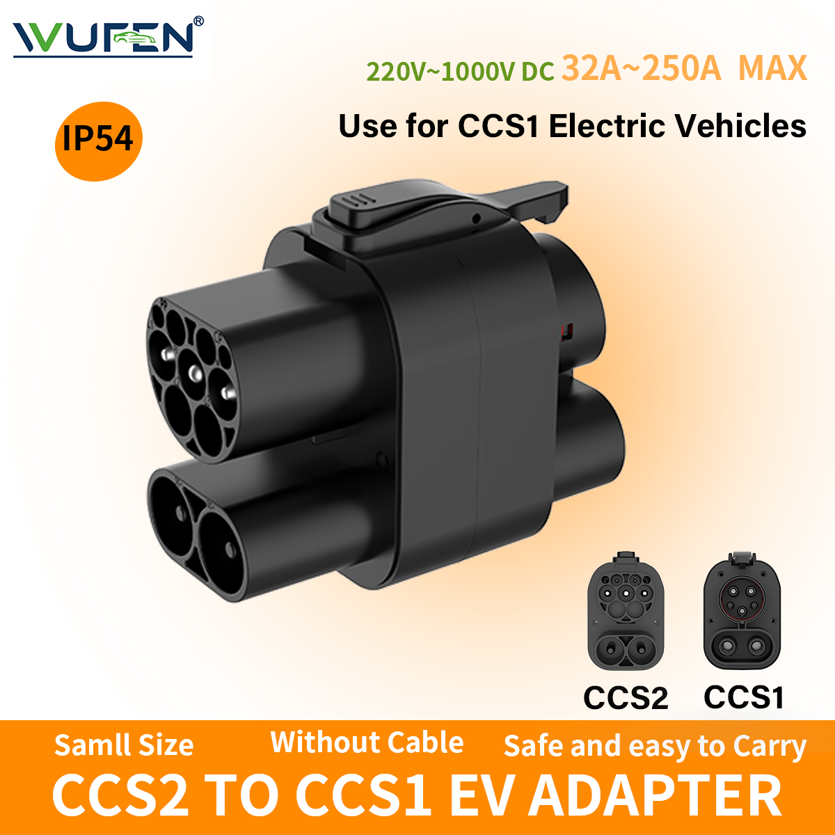 WUFEN CCS2 To CCS1 EV Adapter  - Ccs2 To Ccs1 Fast Charge Adapter 250Kw บทวิจารณ์และราคา