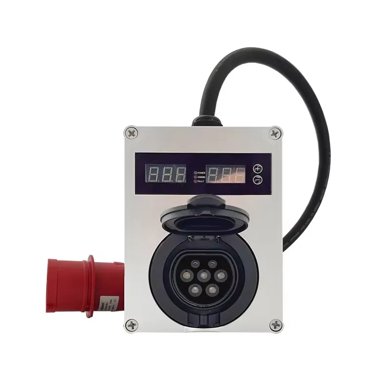 เครื่องชาร์จรถยนต์ไฟฟ้าแบบติดผ - Portable Ev Charger 32A Type 2 Cee Plug บทวิจารณ์และราคา