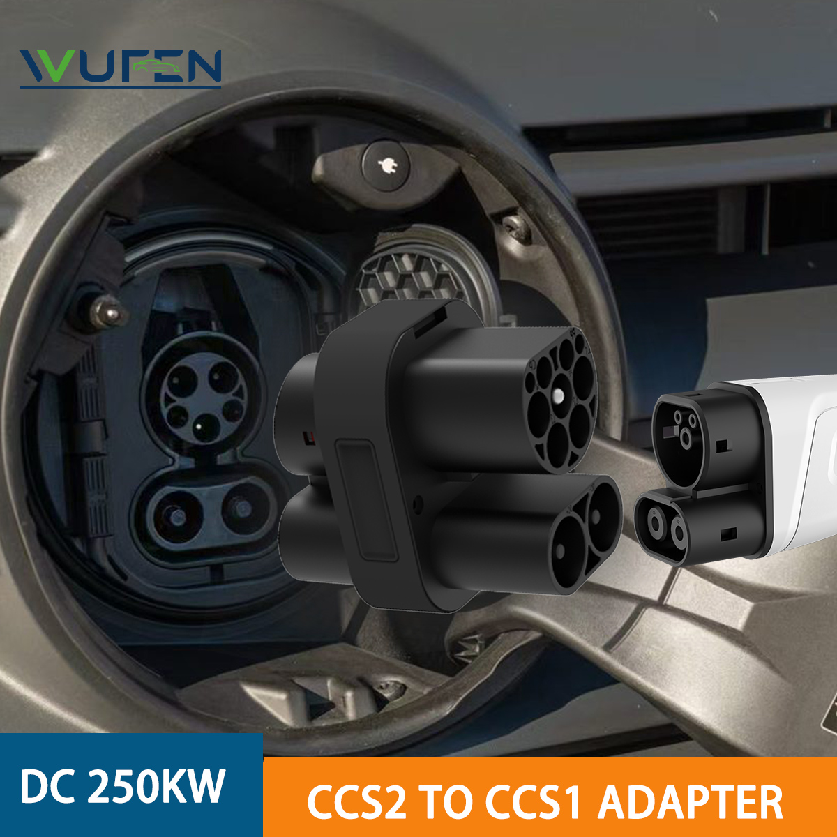 อะแดปเตอร์ WUFEN 250KW CCS2 เป - Ccs2 To Ccs1 Fast Charge Adapter 250Kw บทวิจารณ์และราคา
