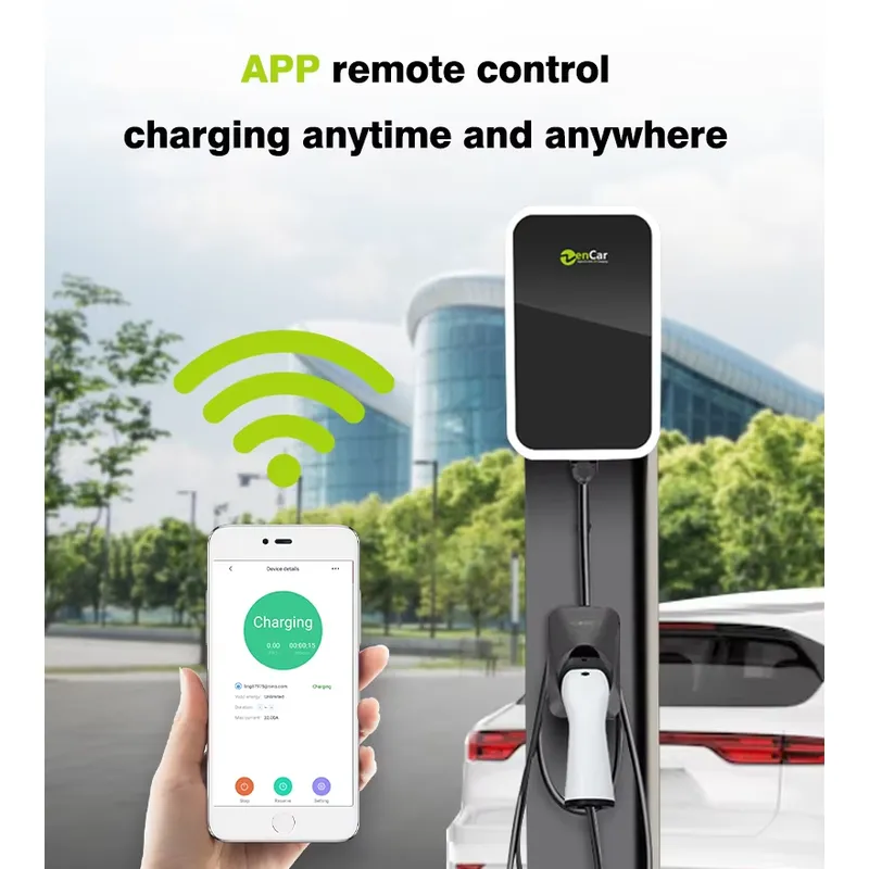 เครื่องชาร์จรถยนต์ไฟฟ้า 22kW แ - 22Kw Wallbox Type 2 Ocpp Rfid บทวิจารณ์และราคา